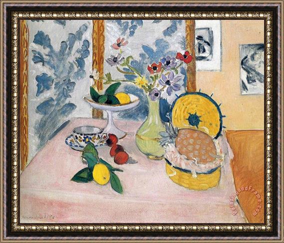 Henri Matisse Still Life with Pineapples Framed Print