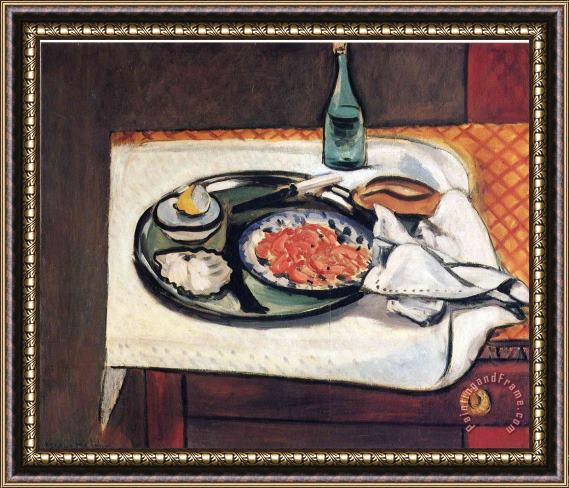 Henri Matisse Still Life with Shellfish Framed Painting
