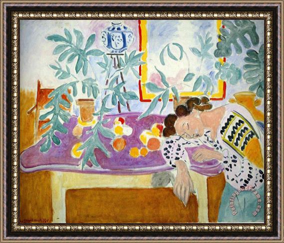Henri Matisse Still Life with Sleeper 1940 Framed Print