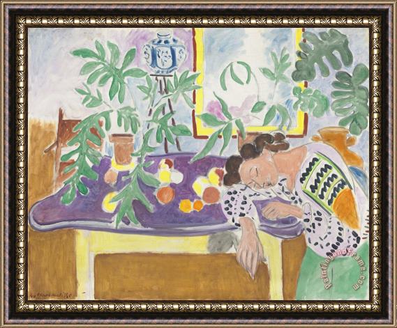 Henri Matisse Still Life with Sleeping Woman Framed Print