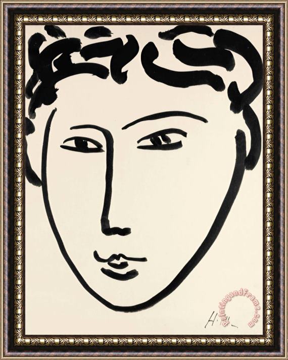 Henri Matisse Tete De Femme, 1952 Framed Print