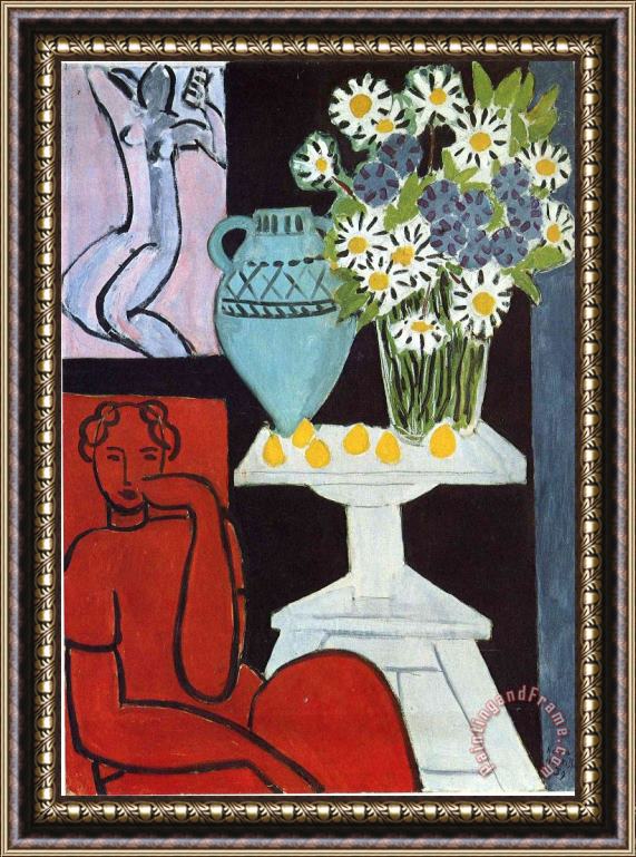 Henri Matisse The Daisies 1939 Framed Painting