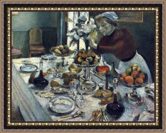 Henri Matisse The Dinner Table 1897 Framed Print