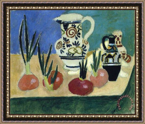 Henri Matisse The Red Onions 1906 Framed Painting