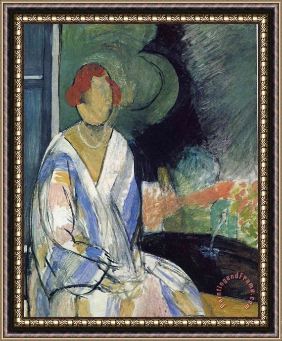 Henri Matisse Woman at The Fountain 1917 Framed Painting
