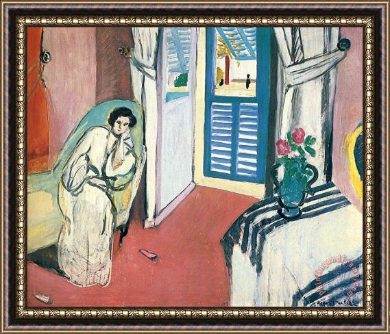 Henri Matisse Woman on a Sofa Framed Painting