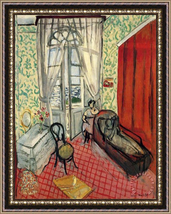 Henri Matisse Woman on Sofa Or Couch Framed Print