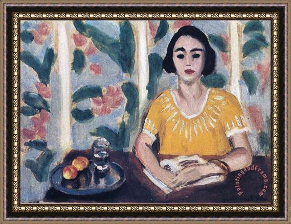 Henri Matisse Woman Reading with Peaches 1923 Framed Painting