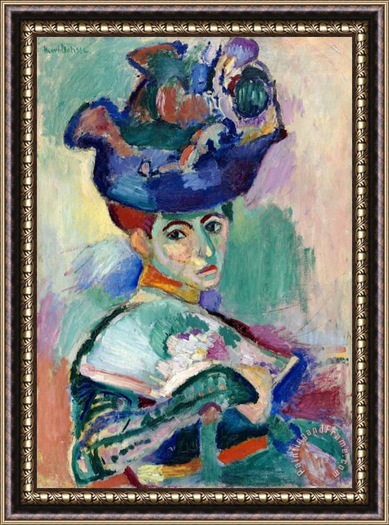 Henri Matisse Woman with Hat 1905 Framed Painting