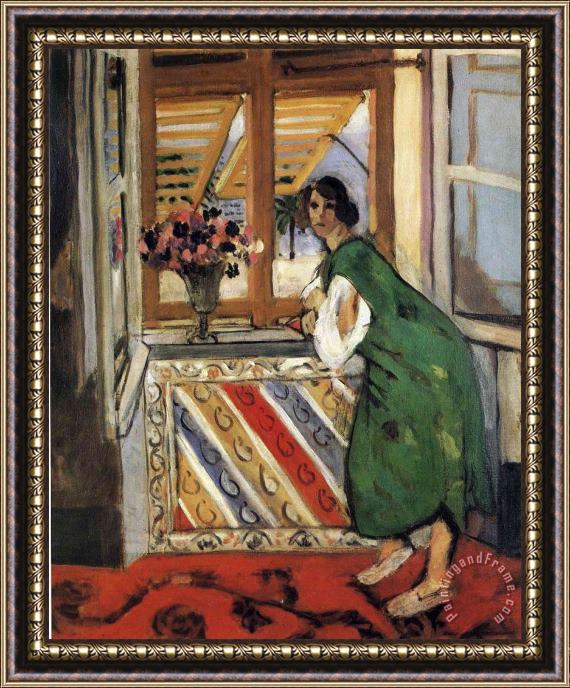 Henri Matisse Young Girl in a Green Dress 1921 Framed Painting