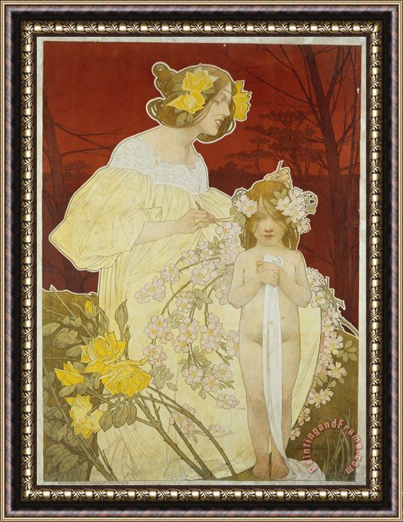 Henri Privat Livemont Palais De La Femme. Exposition De 1900 Framed Print