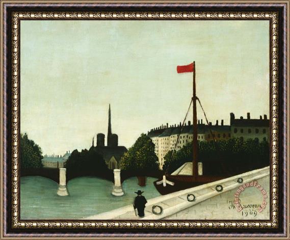 Henri Rousseau Notre Dame Framed Print