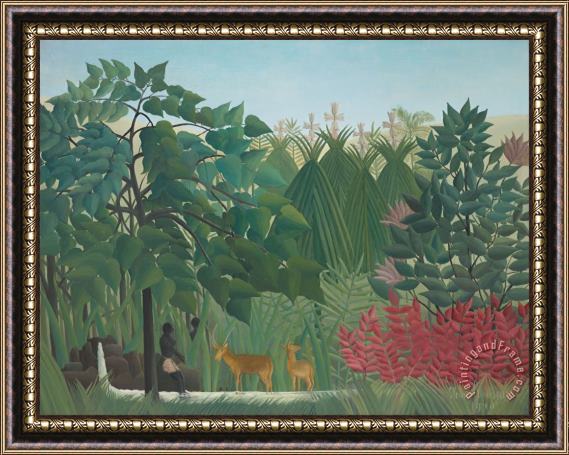 Henri Rousseau The Waterfall Framed Painting