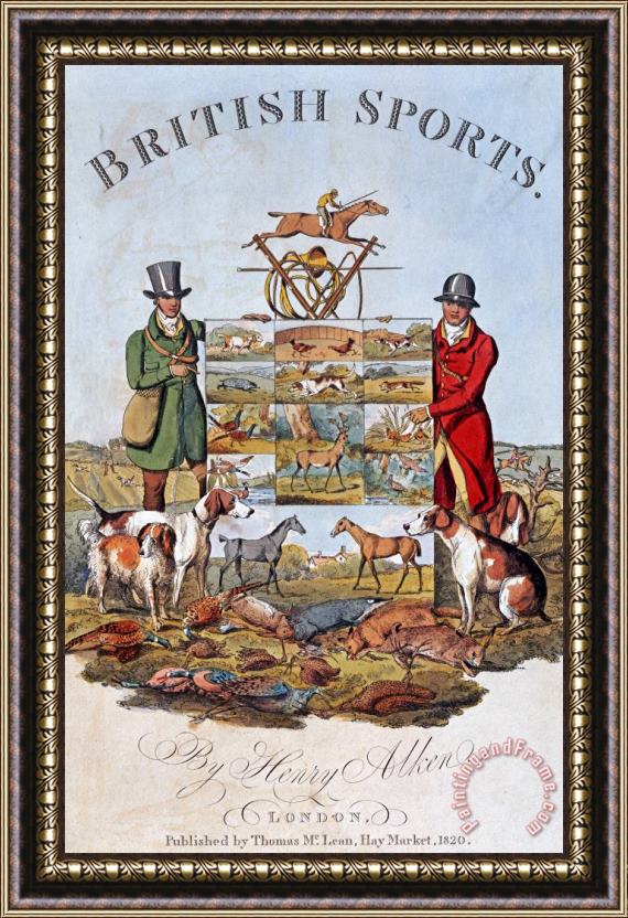 Henry Alken The National Sports of Great Britain Framed Painting