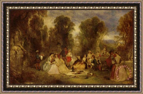 Henry Andrews The Garden Party Framed Painting