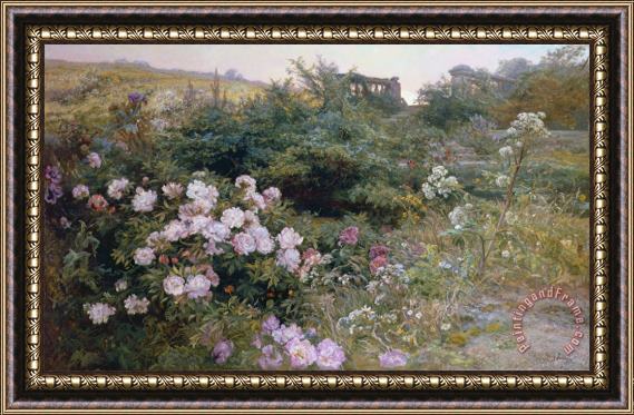 Henry Arthur Bonnefoy In Full Bloom Framed Painting