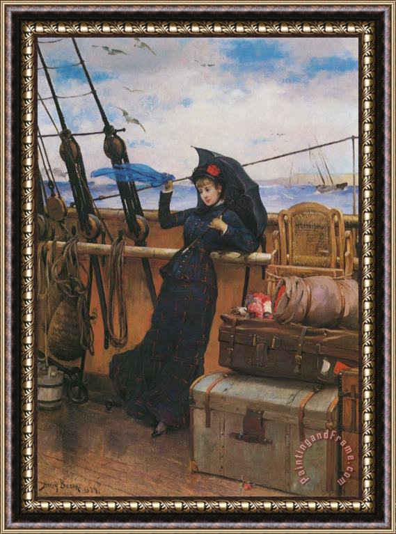 Henry Bacon The Departure Framed Painting