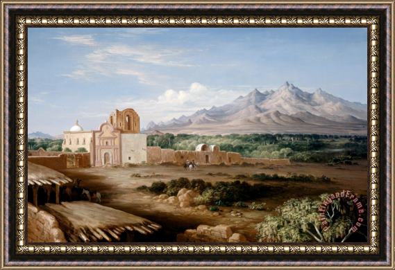 Henry Cheeves Pratt Tumacacori Mission Framed Painting