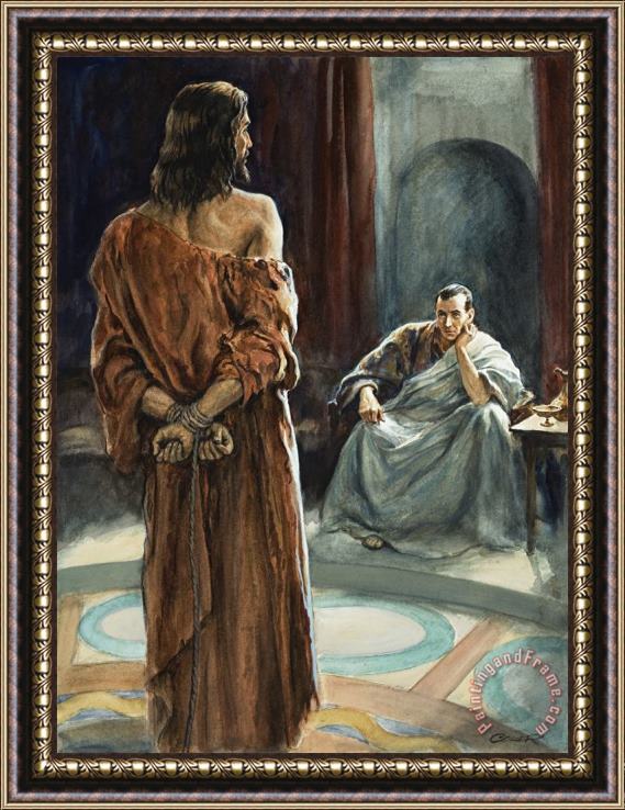 Henry Coller Christ in front of Pontius Pilate Framed Print