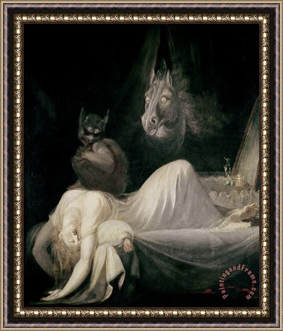 Henry Fuseli The Nightmare Framed Painting