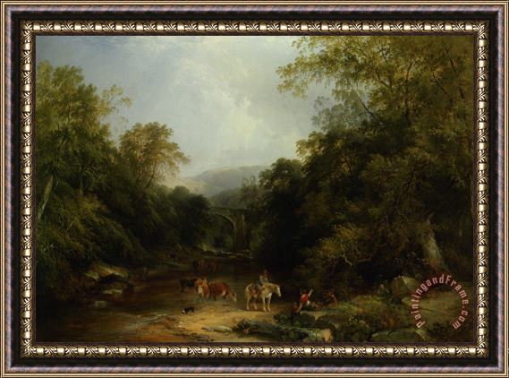 Henry John Boddington The Vale of Ashburton Framed Painting