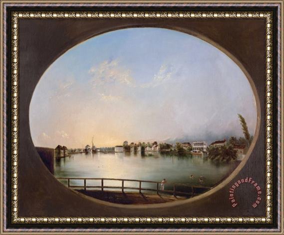 Henry Joseph Jackson View of Charleston (view From The East) Framed Painting