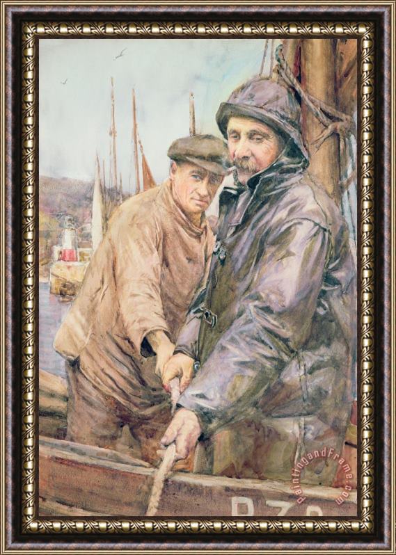 Henry Meynell Rheam Hauling In The Net Framed Painting