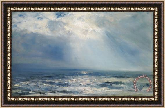 Henry Moore A Sunbeam over the Sea Framed Painting