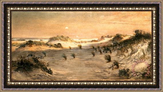 Henry Ossawa Tanner Sand Dunes at Sunset, Atlantic City Framed Painting