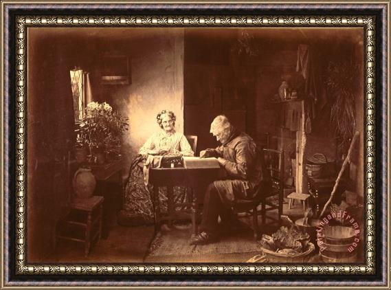 Henry Peach Robinson When The Day's Work Is Done Framed Print