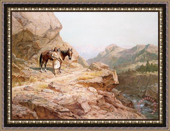 Henry Raschen The Look Out Framed Painting