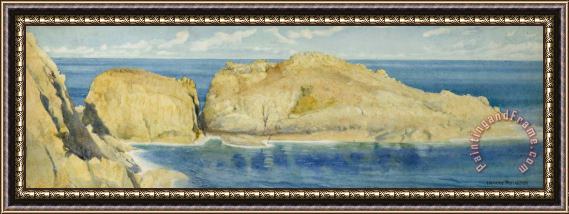 Henry Ryland Moie De La Breniere Rocks Sark Framed Painting