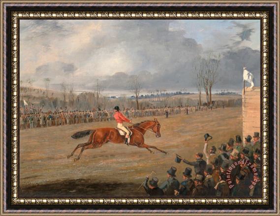 Henry Thomas Alken Scenes From a Seeplechase The Winner Framed Painting