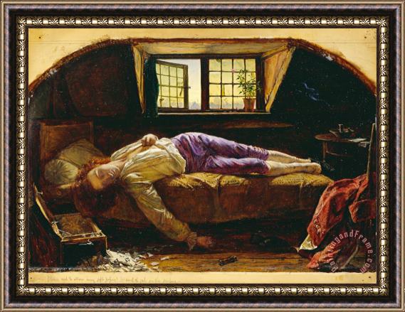 Henry Wallis The Death of Chatterton Framed Print