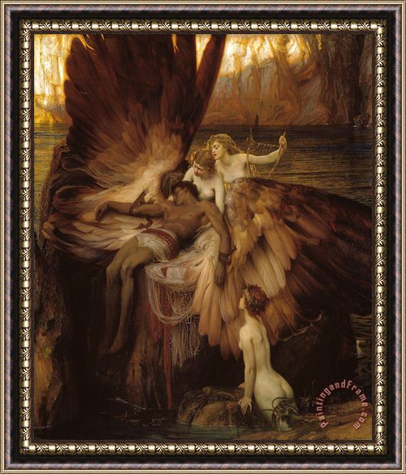 Herbert Draper The Lament for Icarus Framed Painting