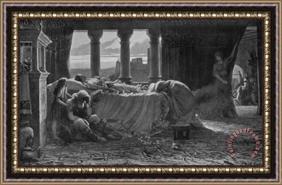 Herbert Gustave Schmalz Too Late Framed Painting