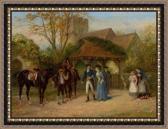 Heywood Hardy A Visit to The Church Framed Print