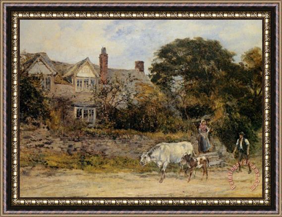 Heywood Hardy The Herdsmans Greeting Framed Painting