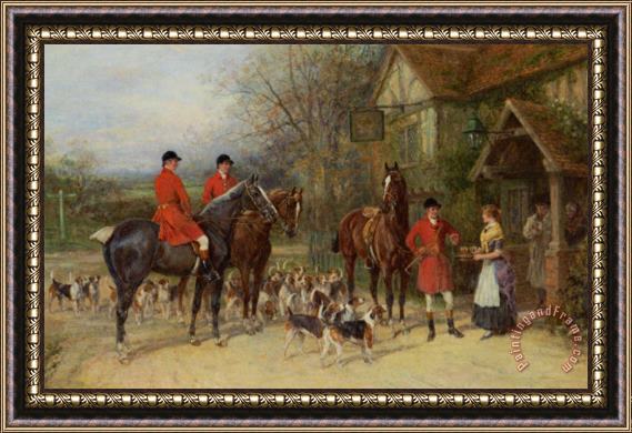 Heywood Hardy The Stirrup Cup Framed Painting