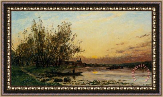 Hippolyte Camille Delpy Twilight Framed Painting