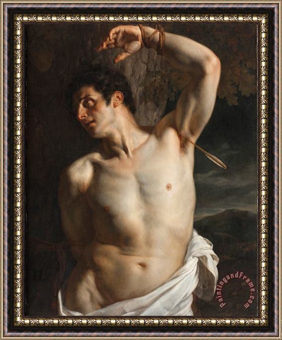 Hippolyte Paul Delaroche St. Sebastian Framed Painting