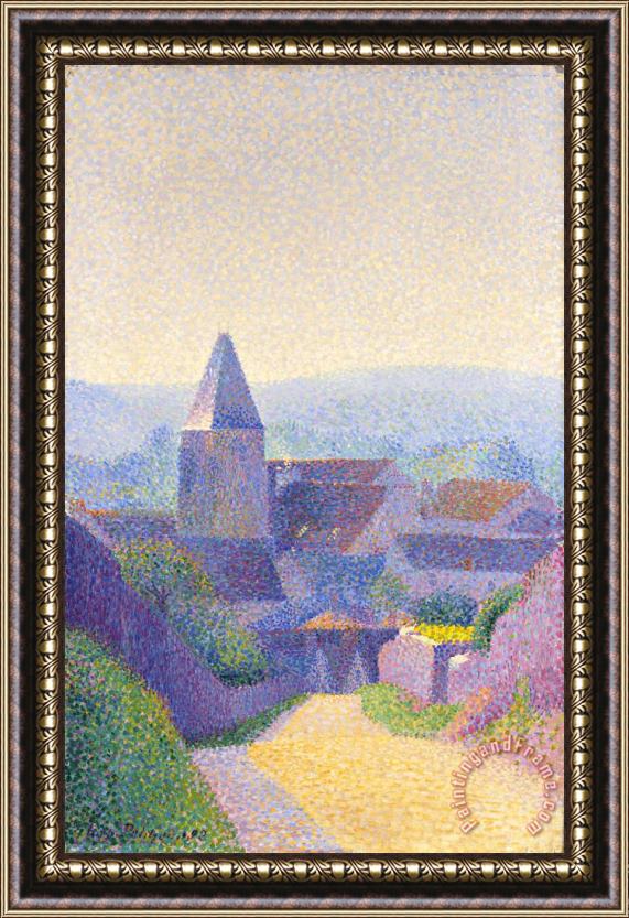 Hippolyte Petitjean Village Framed Painting