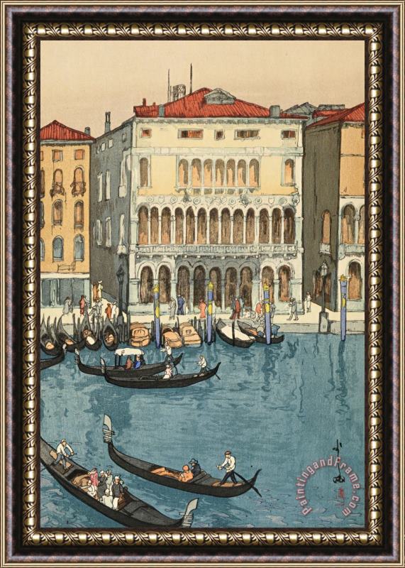 Hiroshi Yoshida Canal in Venice (venisu No Unga), From The European Series Framed Painting