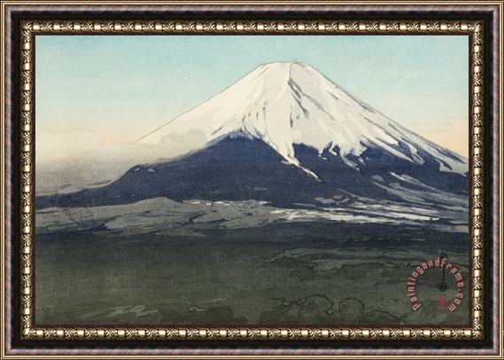 Hiroshi Yoshida Fuji Mountain From Yoshida (yoshida Mura), From The Series Ten Views of Fuji (fuji Jikkei) Framed Painting