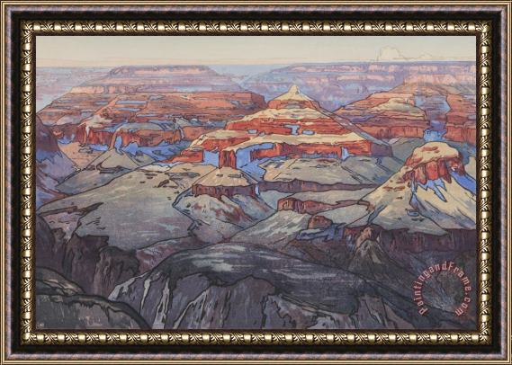 Hiroshi Yoshida Grand Canyon Framed Print
