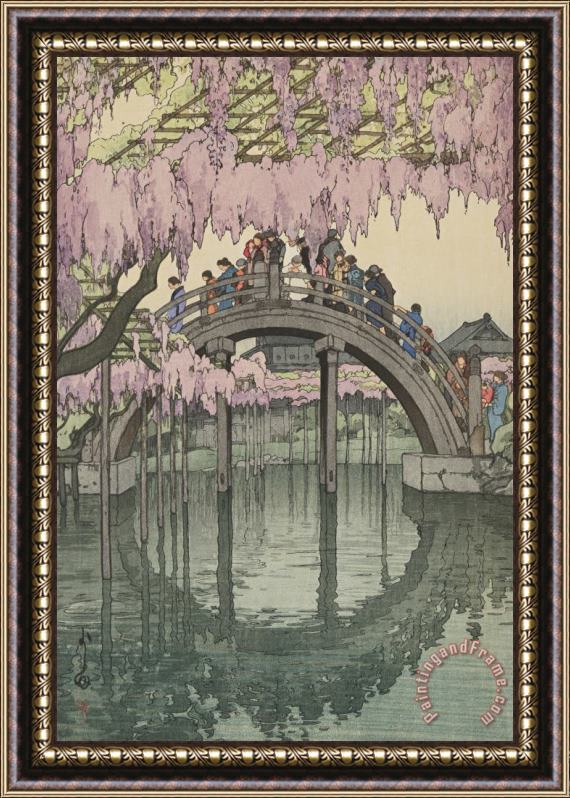Hiroshi Yoshida Kameido Bridge Framed Painting