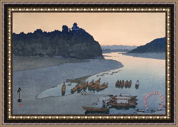 Hiroshi Yoshida Kiso River (kisogawa) Framed Print