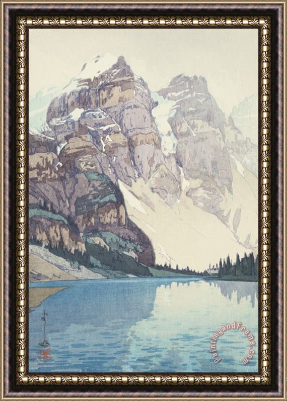 Hiroshi Yoshida Moraine Lake (moren), From The American Series Framed Painting