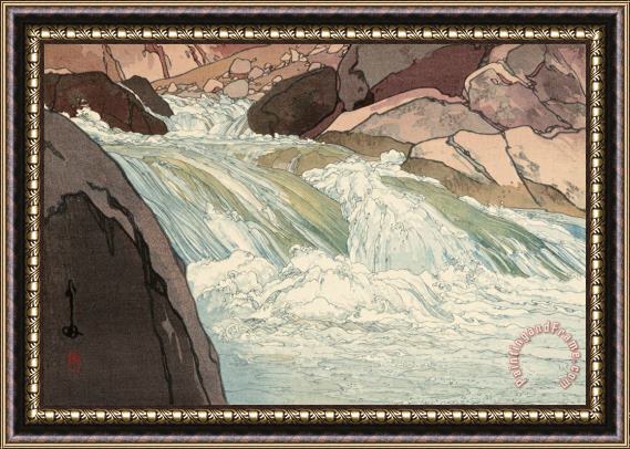 Hiroshi Yoshida Nakabusa River (nakabusagawa) Framed Print