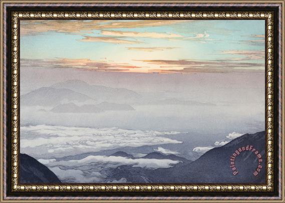 Hiroshi Yoshida Sea of Clouds (unkai, Ho O San) Framed Painting
